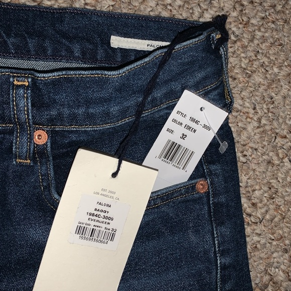 Citizens of Humanity Paloma Wide Leg Baggy High Rise Jeans in Everdeen - Picture 9 of 14